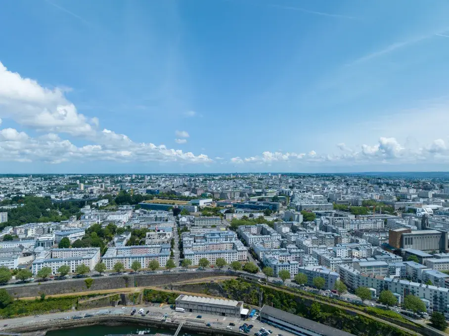 Vue aérienne du secteur Siam