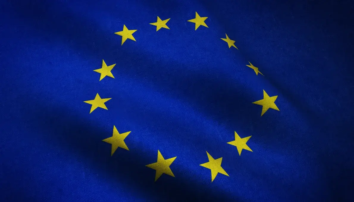 Un drapeau européen.