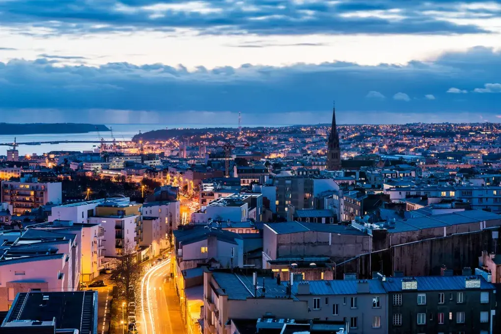 vu de Brest en drone