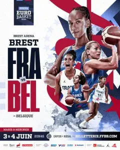 Match de préparation à l’EuroBasket Féminin 2025 : France - Belgique