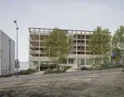 Projection numérique du futur parking Duquesne