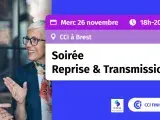 Quinzaine de l'entrepreneuriat - Découvrir, échanger - Soirée transmission-reprise